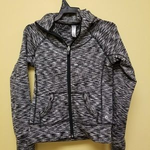 90 degrees girls spacedye thumb hoodie YS B120